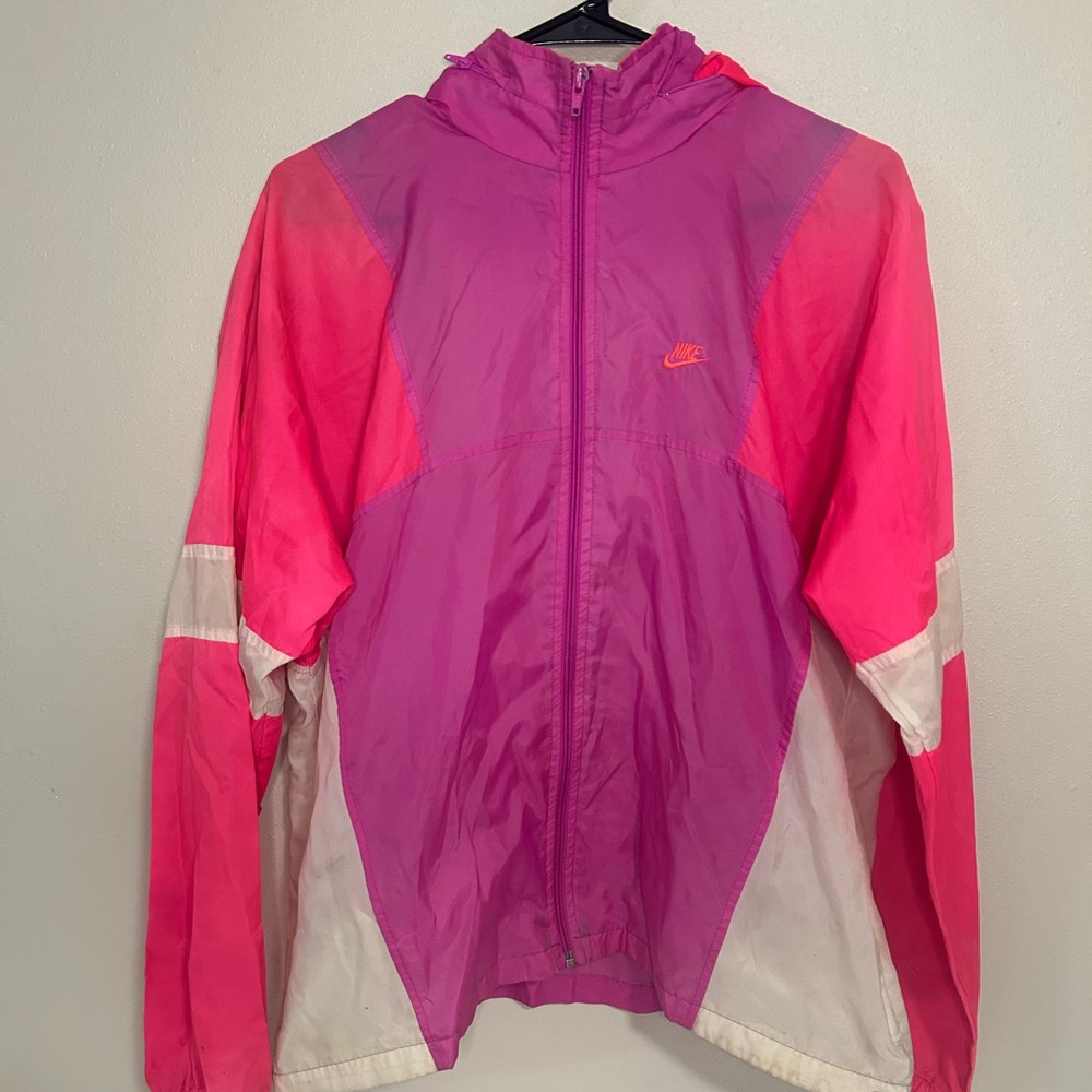 Nike Pink and Purple Windbreaker Jacket